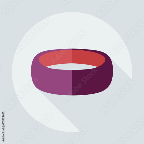 Flat modern design with shadow icons bijouterie