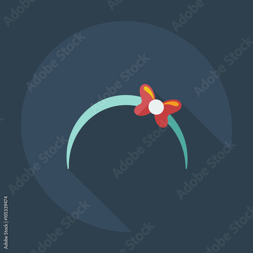 Flat modern design with shadow icons bijouterie