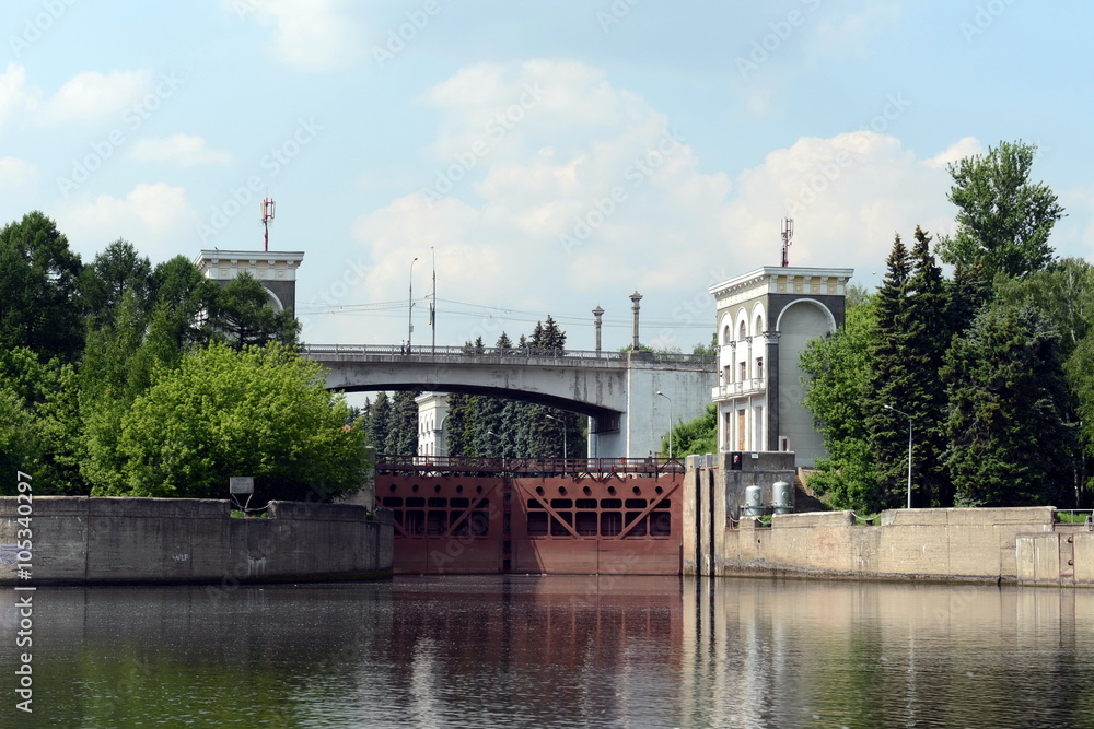 The gateway of the Moscow canal.