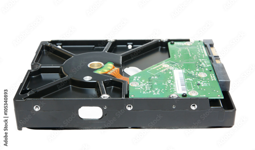 Computer hard disk, isolated on the white Computer hard disk, isolated on the white