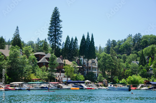 View of Lake arrowhead in California