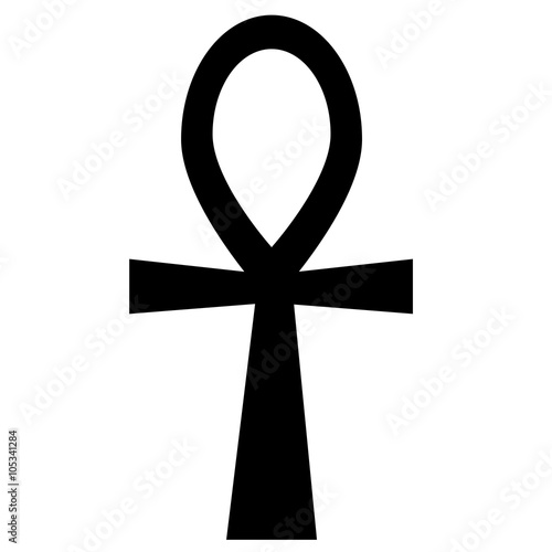 Egyptian classic cross - vector icon.