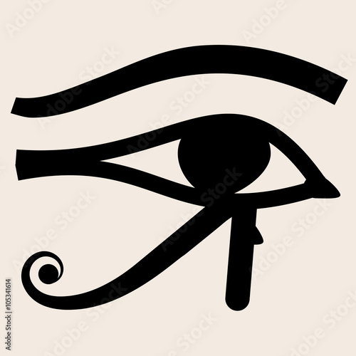 Horus eye vector icon.