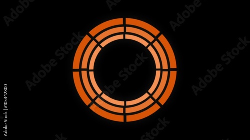 Buffering Icon, Rotierende Kreissegmente, asynchron