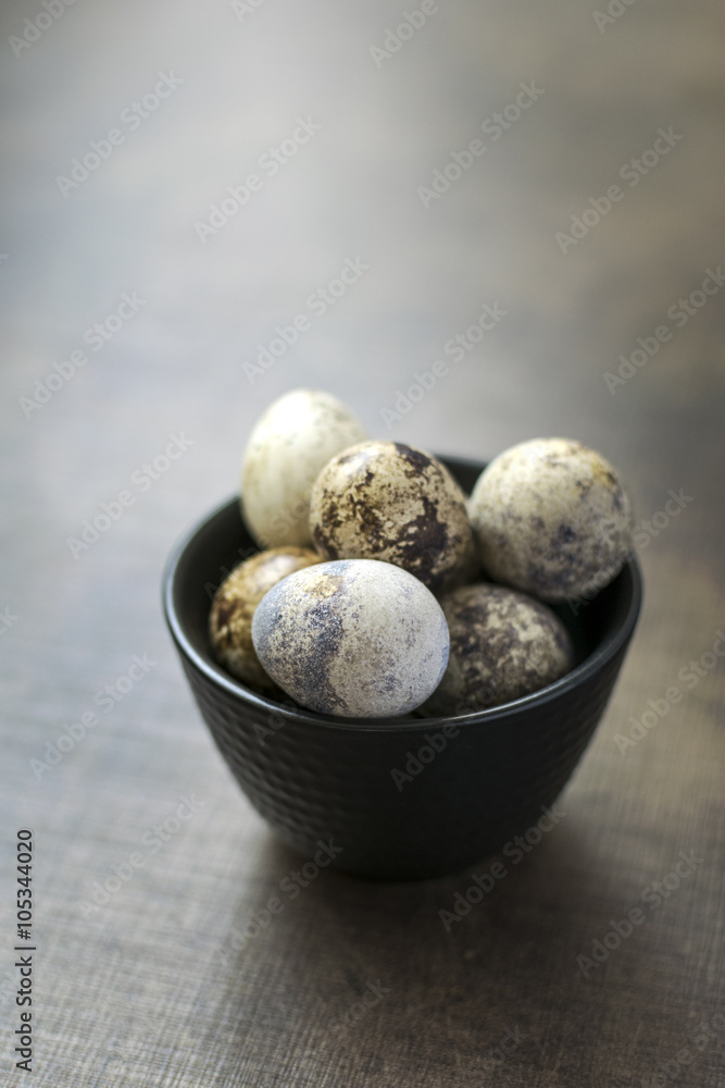Quail eggs on the table Quail eggs on the table