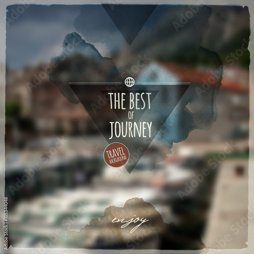 Creative graphic message for your travel design