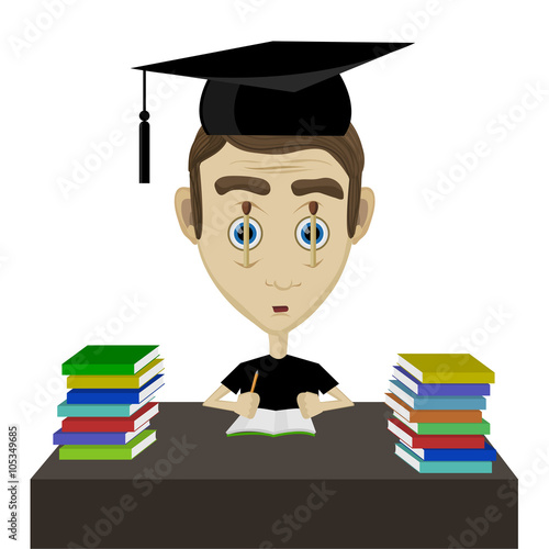 tired student