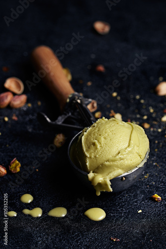 Delicious Pistachio Ice Cream photo