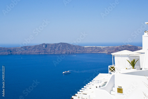 Panorama beautiful island of Santorini - Greece, Europe