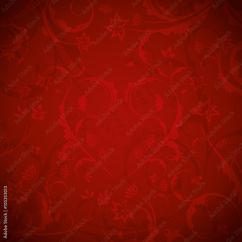 Red Floral Background Red Floral Background