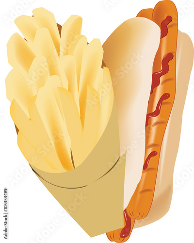 patatine e wurstel