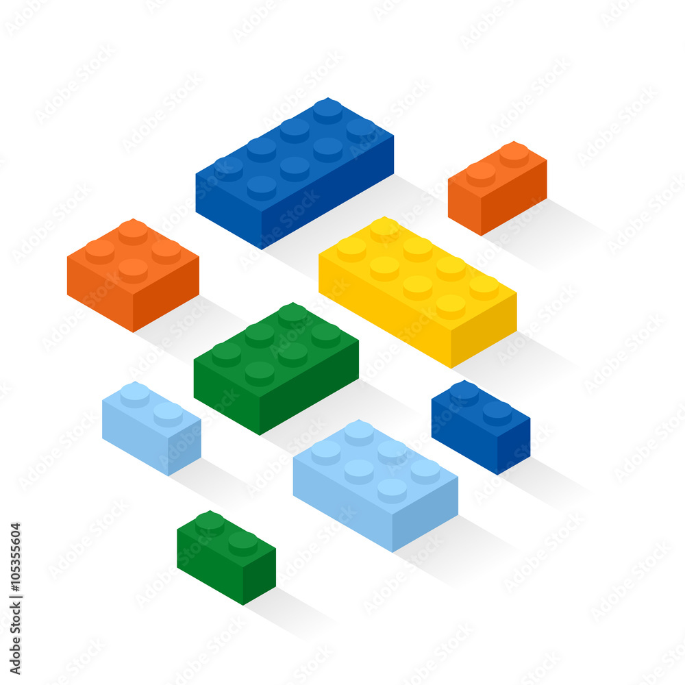 Obraz premium Colofrul briks background