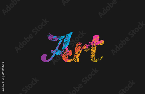 Art logo. Creative logo design. Colorful logo.