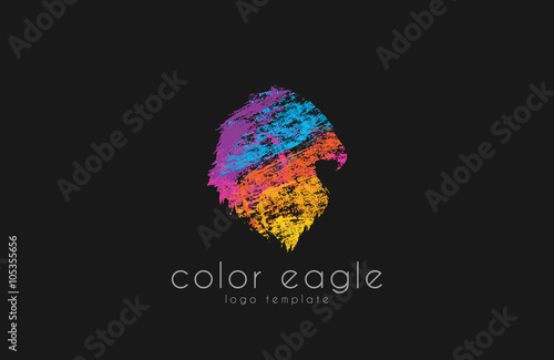 eagle logo design. bird logo. color eagle. america symbol. creative logo