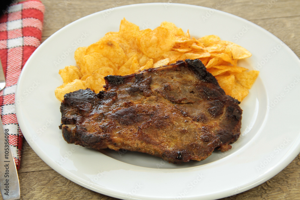 côte de porc grillée 14032016 côte de porc grillée 14032016