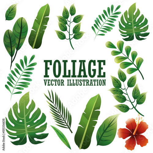 Foliage icon design