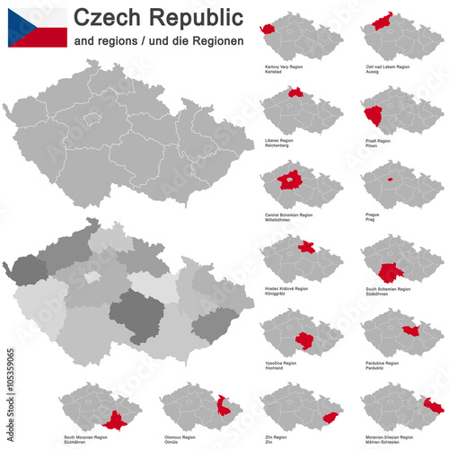 country Czech Republic and regions
