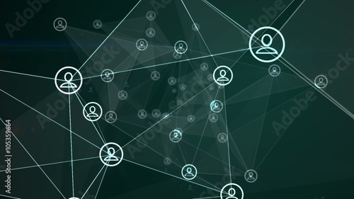 Social Networking Animation Green