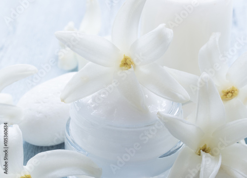 natural cosmetics  fresh as spring flowers