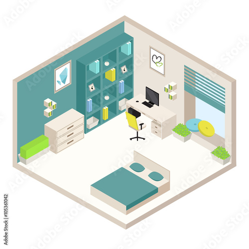 isometric room