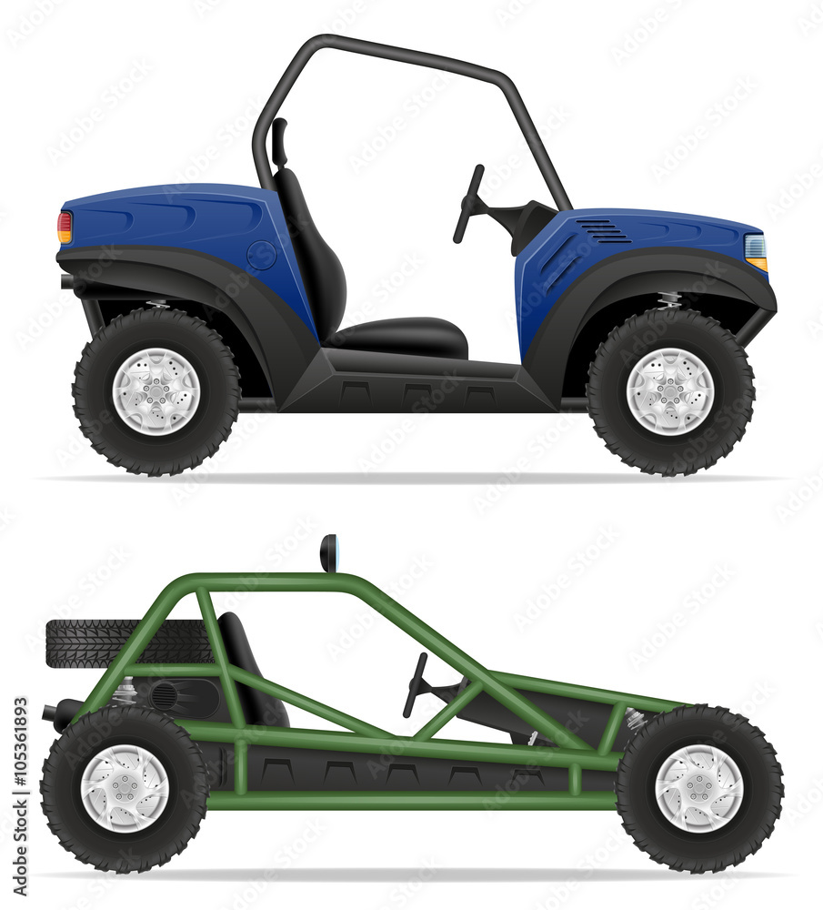 atv car buggy off roads vector illustration atv car buggy off roads vector illustration