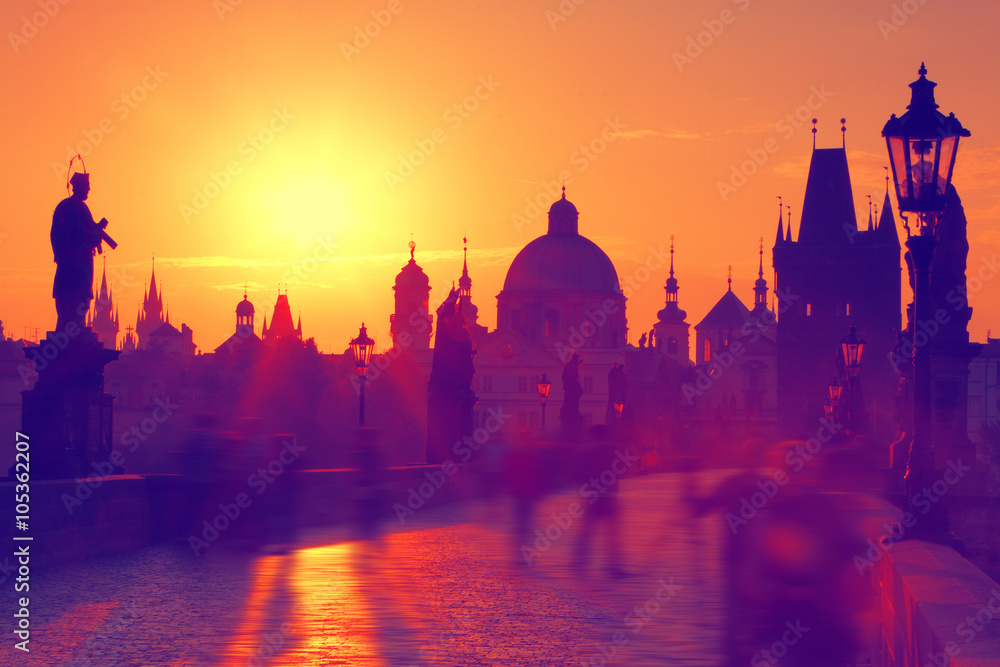Obraz premium Prague - Charles bridge, Czech Republic