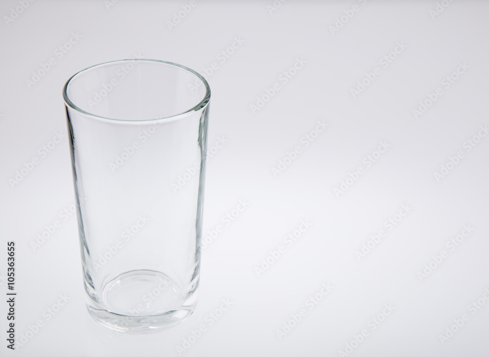 Empty glass isolated on a white background Empty glass isolated on a white background