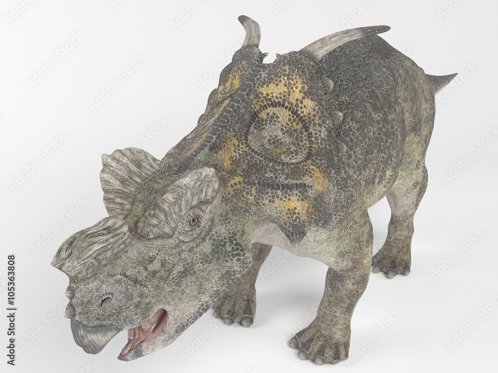 3d render of a Dinosaur inside a white stage 3d render of a Dinosaur inside a white stage