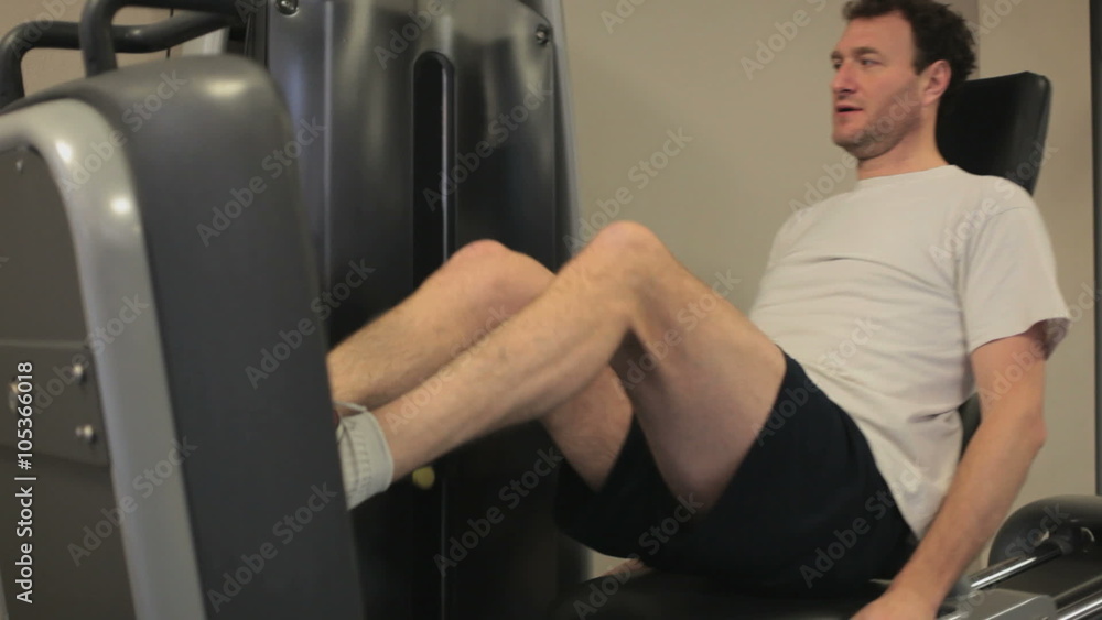 Man In the Gym: Rowing machine Man In the Gym: Rowing machine
