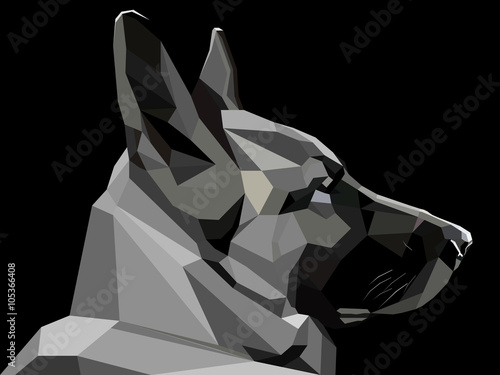  low poly shepherd snout