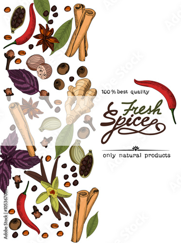 Fresh spice poster.