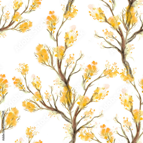 Watercolor seamless pattern.