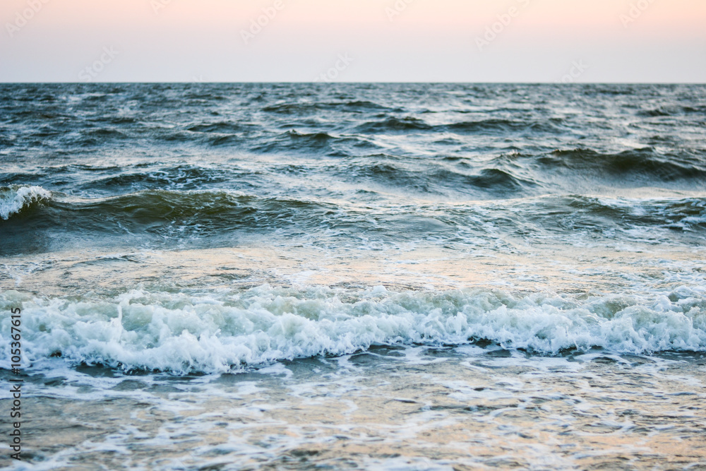 waves at the sea