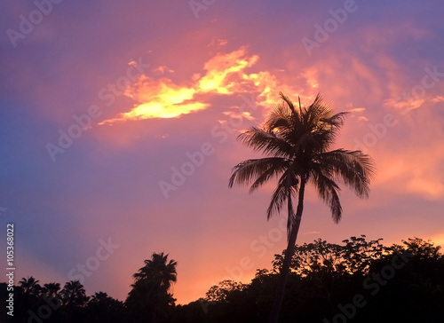 Caribbean dusk, Mexico