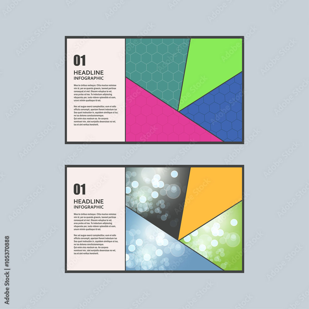 Naklejka premium Vector geometric triangular design style 