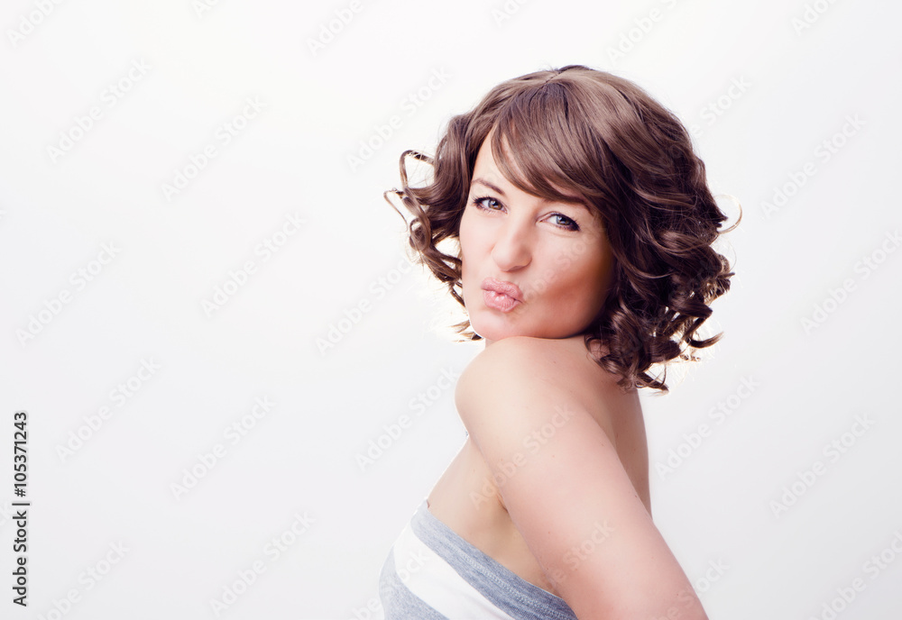 portrait of sweet girl sending a kiss-sweety 03 portrait of sweet girl sending a kiss-sweety 03