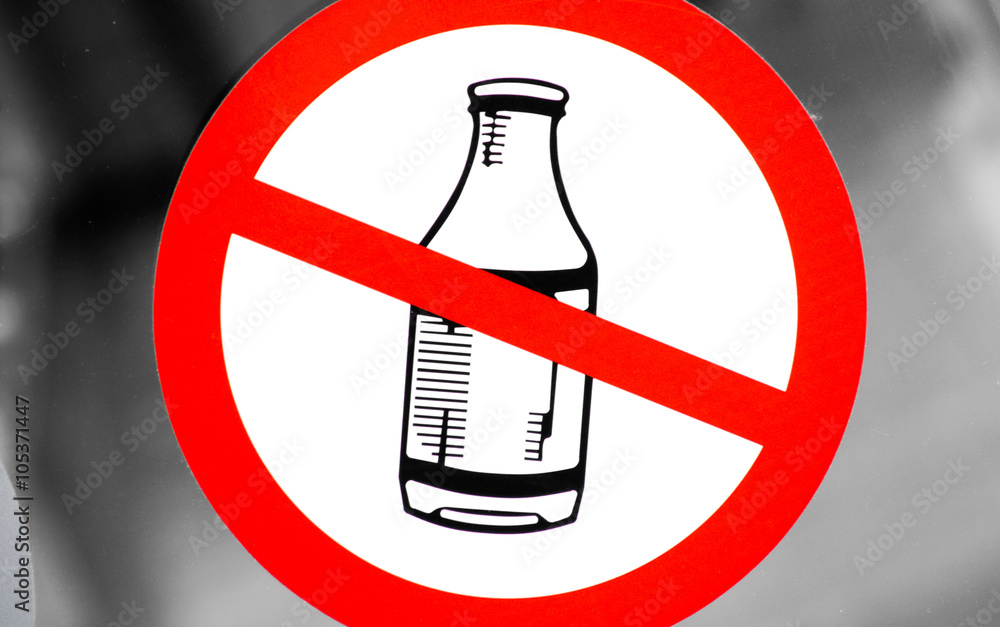 Verbotsschild 'Glasflaschen Verboten' - Selbstklebend, Ø 40 Cm, UV-beständig, Für Innen & Außen