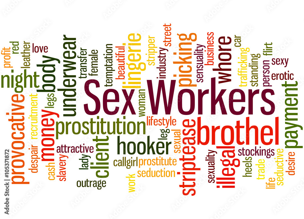 Sex Workers, word cloud concept 8