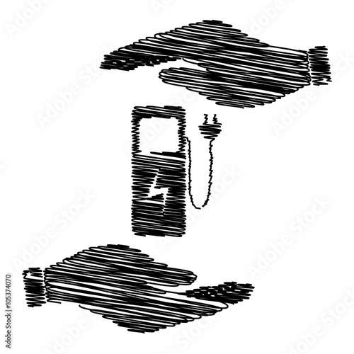 Electric car charging station sign