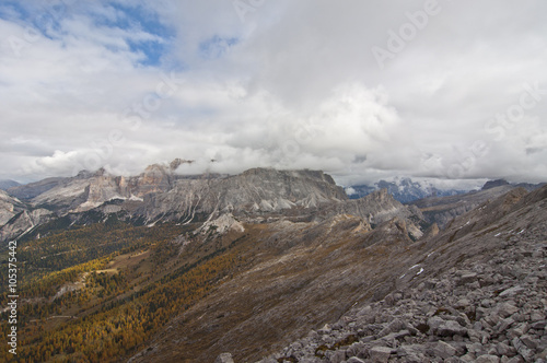 Fototapeta Naklejka Na Ścianę i Meble -  Dolomites, Italy. / The Dolomites  are a mountain range located in northeastern Italy.