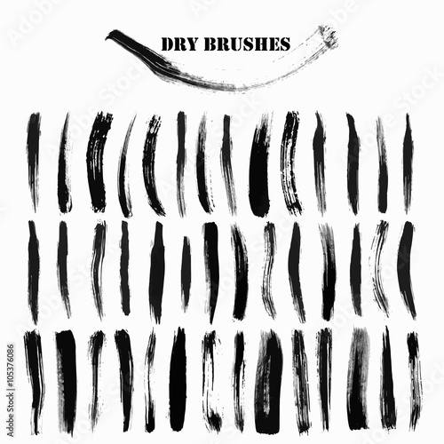 dry brush smears