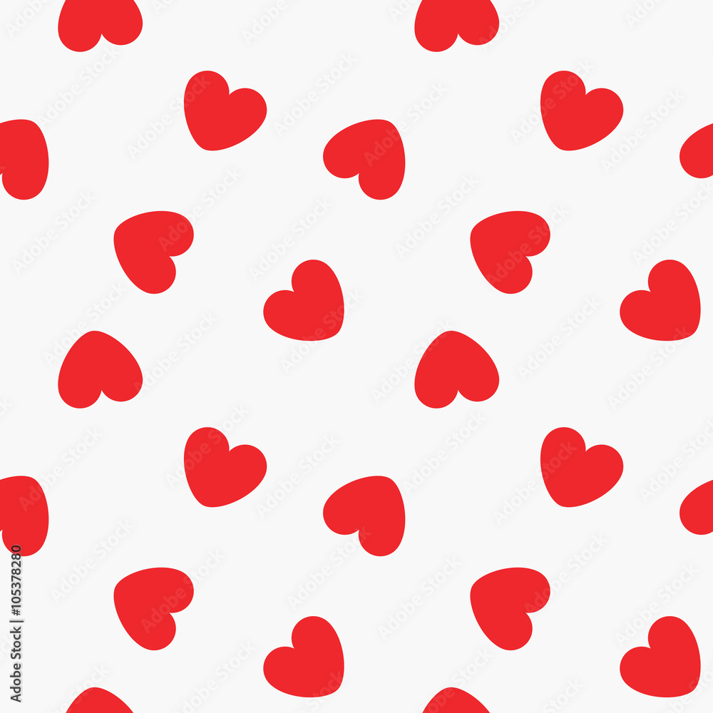 Seamless Playing Cards Hearts Suit Pattern