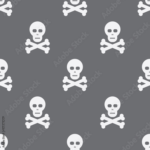 Seamless Scull Pattern Background