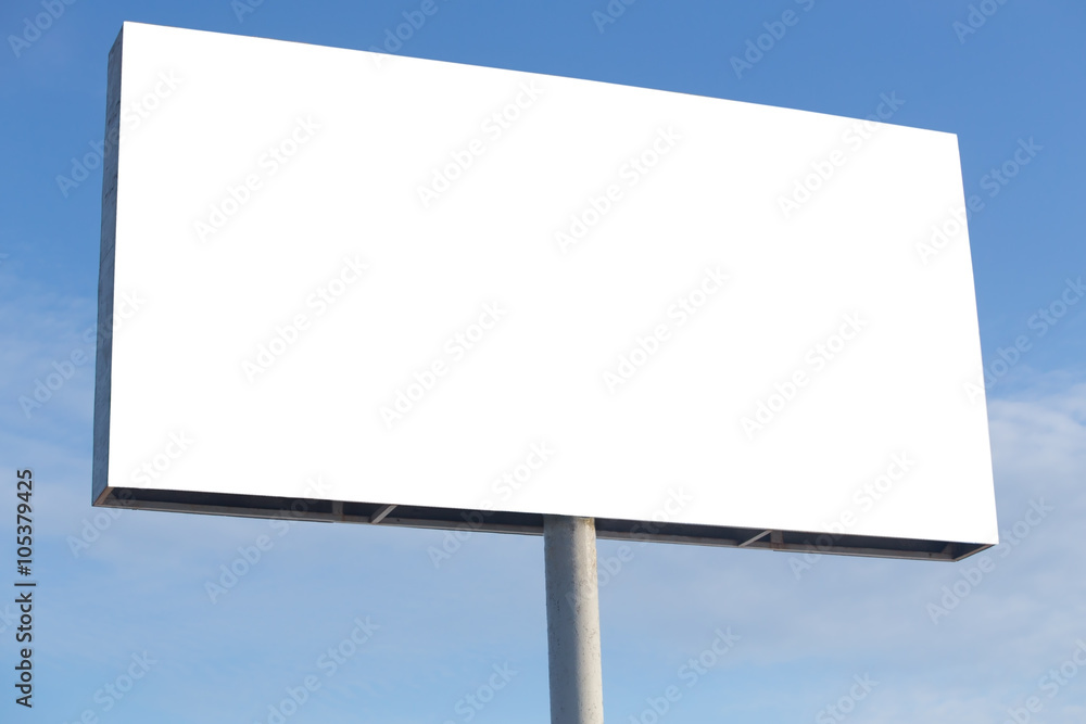 billboard against blue sky billboard against blue sky