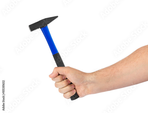 Hand with hammer