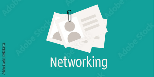 Networking collection of business cards