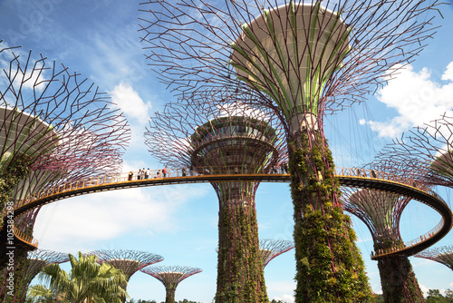 Singapore - March,2016.Gardens by the Bay in Singapore in March,