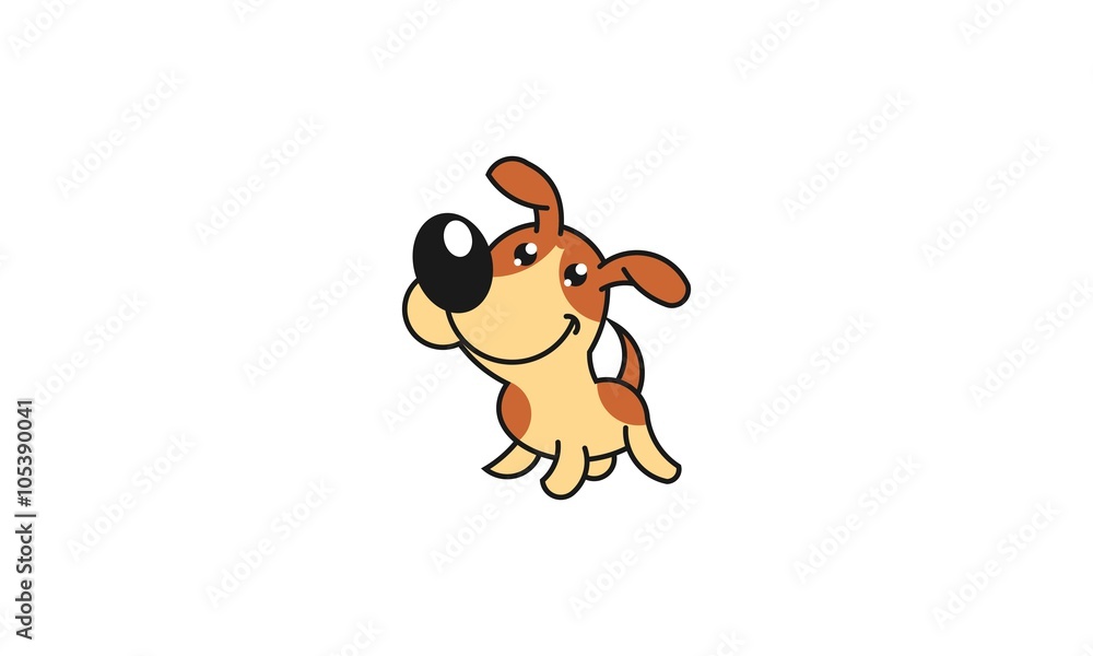 Fototapeta premium Little Cute Doogy