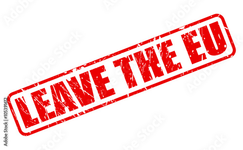 LEAVE THE EU red stamp text