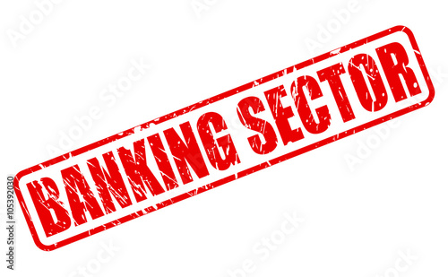 BANKING SECTOR red stamp text